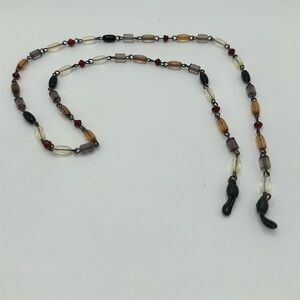 Beaded glass eyeglasses necklace